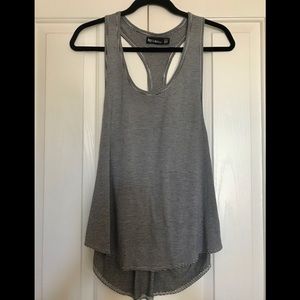Totally Cute Stripped Racerback Tank Top (M)